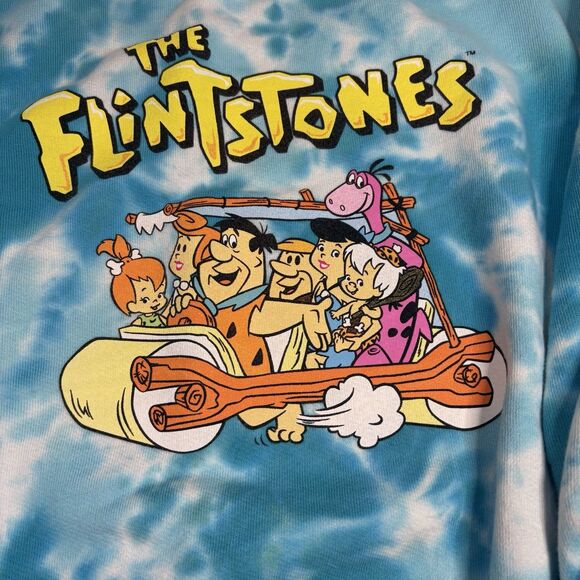 LOVE YOUR MELON x FRUITY PEBBLES  Flintstones Rare Tie Dye Sweatshirt Women's XS - Picture 3 of 10
